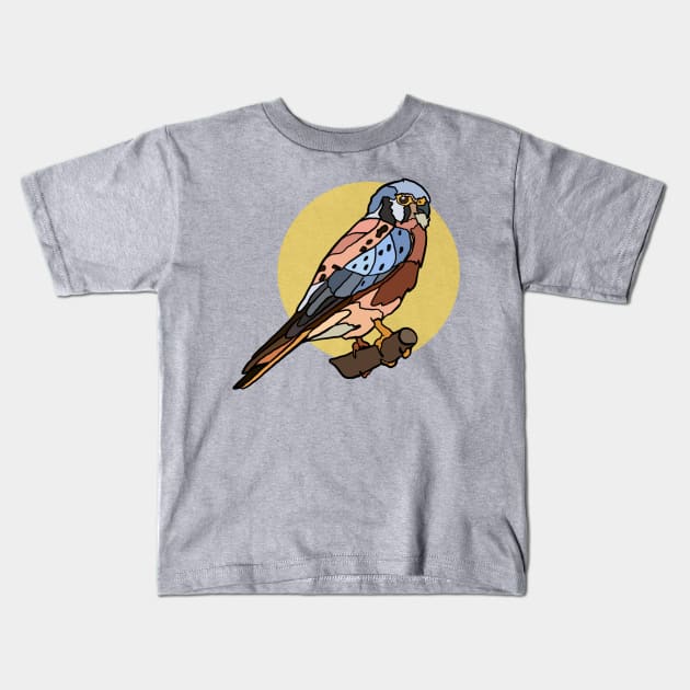 American Kestral Kids T-Shirt by New World Aster 